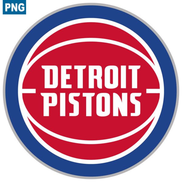 Detroit Pistons Primary Basketball Transparent Logo in PNG Format