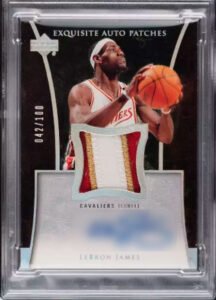 LeBron James 2003-04 Upper Deck Exquisite Collection Rookie Patch Autograph