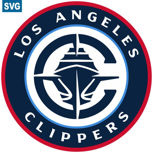 Los Angeles Clippers Primary Basketball Logo in SVG Vector Format