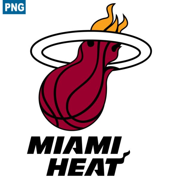 Miami Heat Primary Basketball Logo in PNG Transparent Format