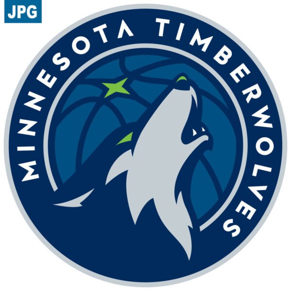 Minnesota Timberwolvers Primary Basketball Logo in JPG Format