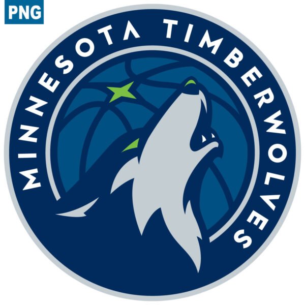 Minnesota Timberwolves Primary Basketball Logo in PNG Transparent Format
