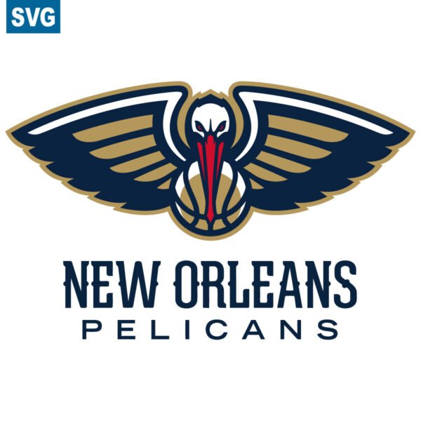 New Orleans Pelicans Primary Basketball Logo in SVG Vector Format