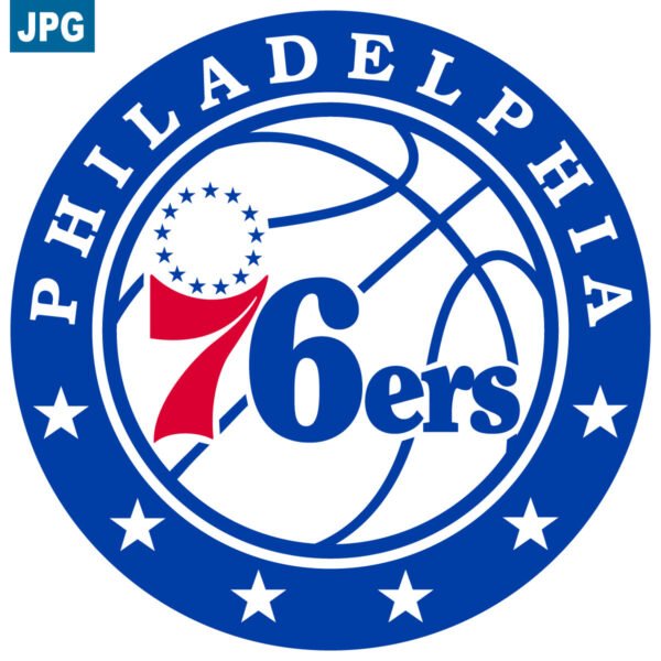 Philadelphia 76ers Primary Basketball Logo in JPG Format