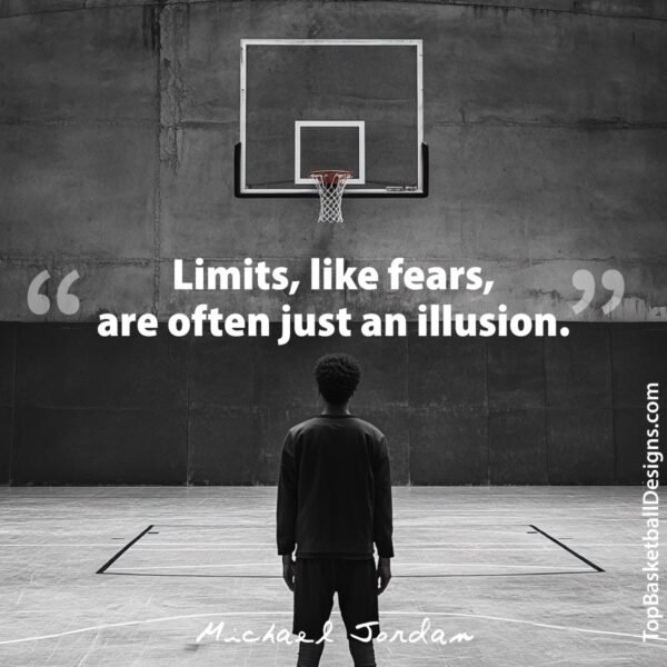 Michael Jordan basketball quotes: Limits, like fears, are often just an illusion