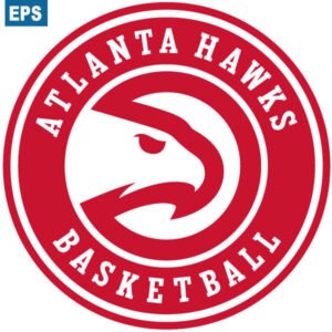 Atlanta Hawks Primary Logo in EPS Format - CMYK