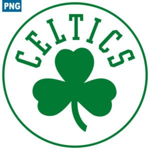 Boston Celtics Basketball Shamrock Logo in Transparent PNG Format